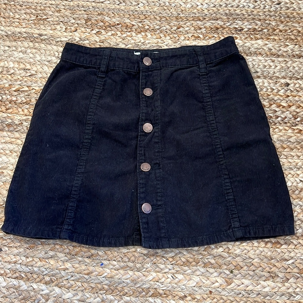 Billabong Black Corduroy Skirt